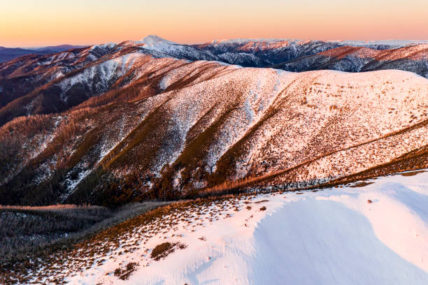 Snow-capped mountains in the Alps